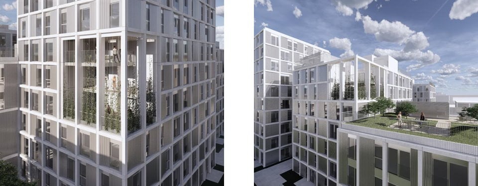 19.000 m² nybyggeri langs Ørestads Boulevard med uderum til fælles ophold