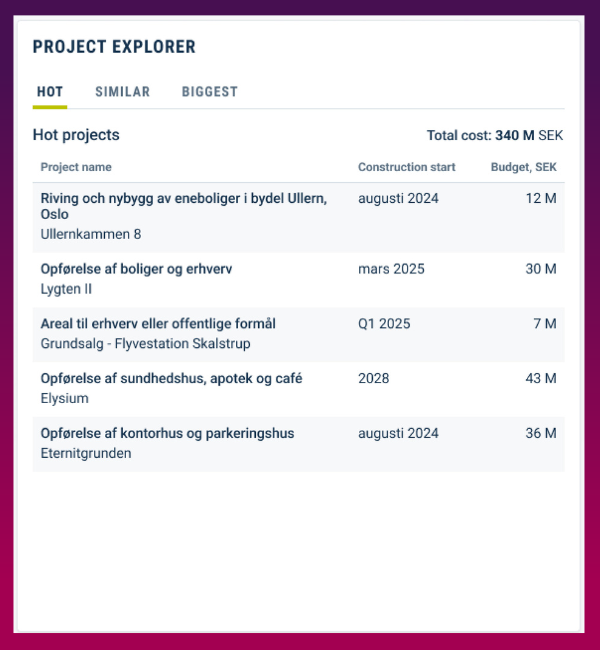 Project explorer